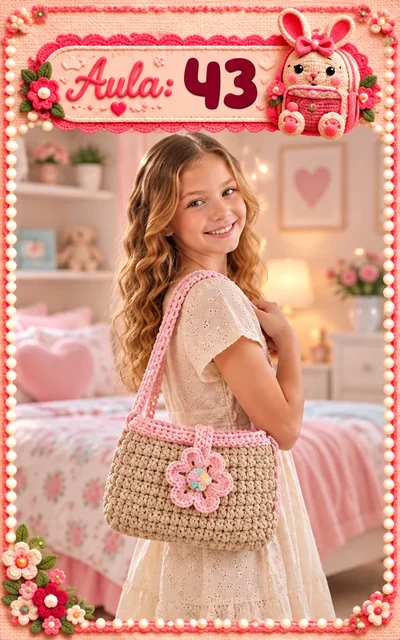 Aula 43 — bolsa infantil de crochê