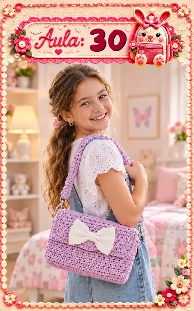 Aula 30 — bolsa infantil de crochê