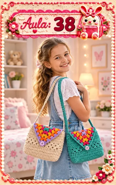 Aula 38 — bolsa infantil de crochê