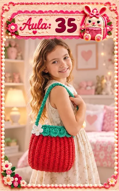 Aula 35 — bolsa infantil de crochê