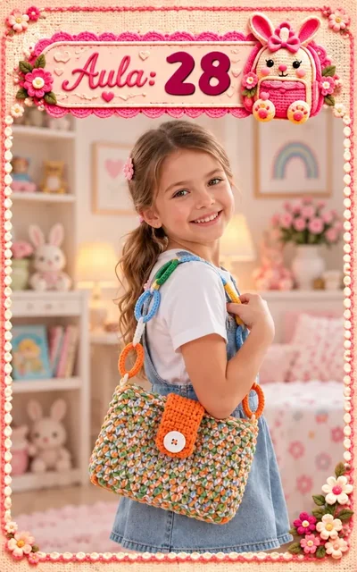 Aula 28 — bolsa infantil de crochê