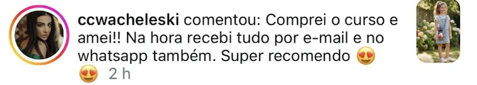 Comentário de aluna 9