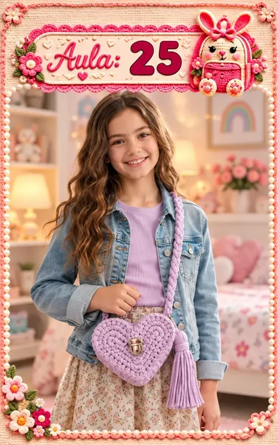 Aula 25 — bolsa infantil de crochê