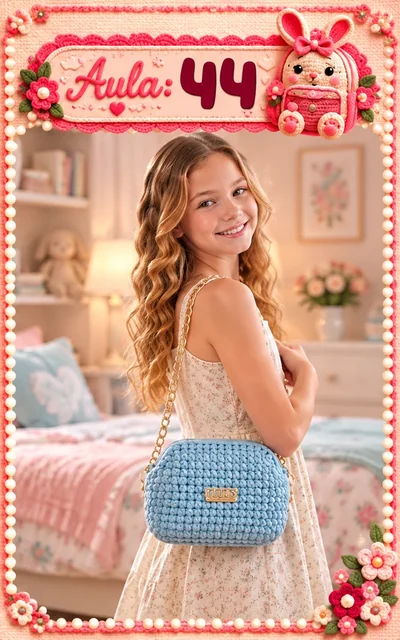 Aula 44 — bolsa infantil de crochê