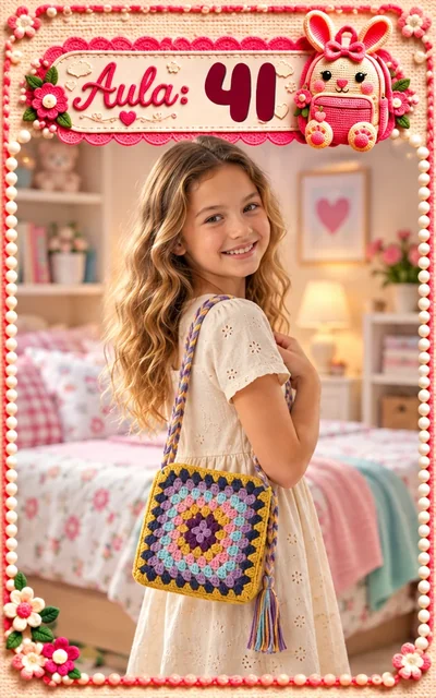 Aula 41 — bolsa infantil de crochê