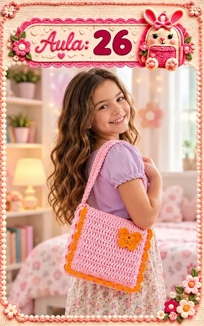 Aula 26 — bolsa infantil de crochê